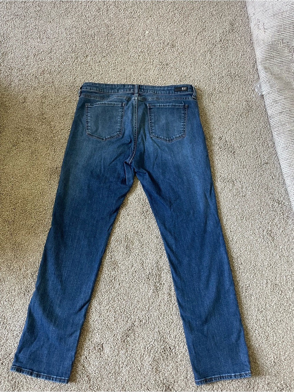 Kut from the Kloth Catherine Boyfriend Jeans - Dark Blue Denim Size 14 - Picture 2 of 5